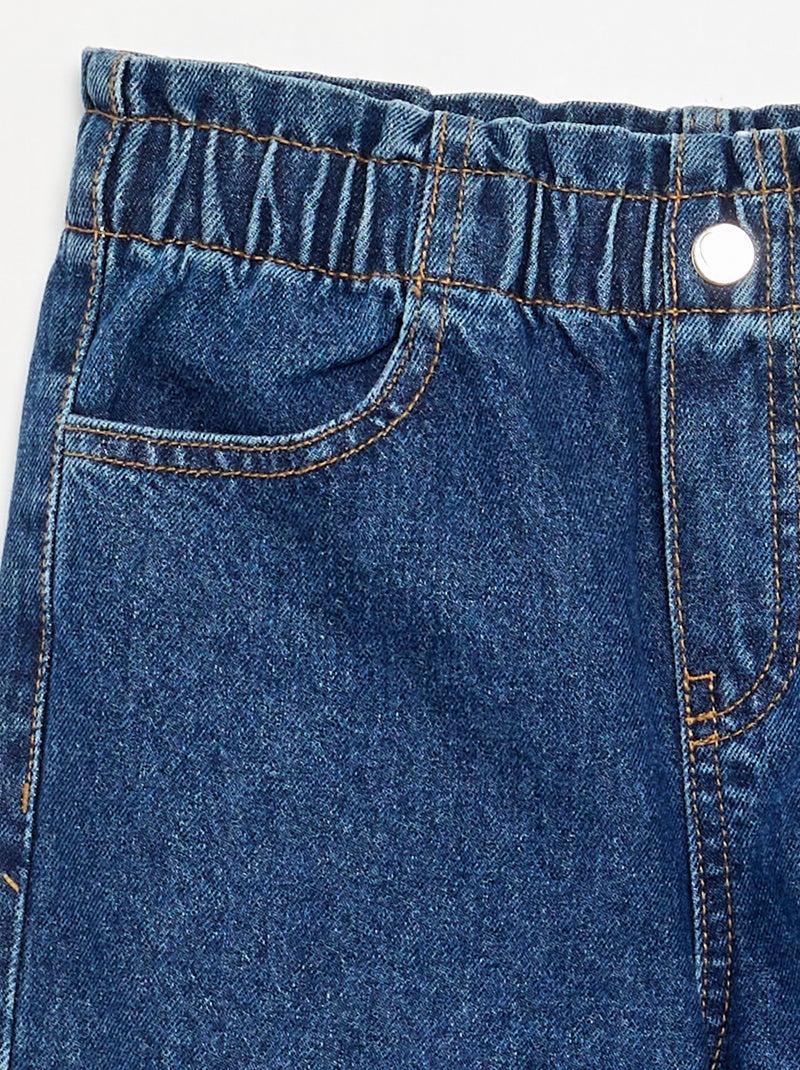Pantalon large en denim Bleu - Kiabi