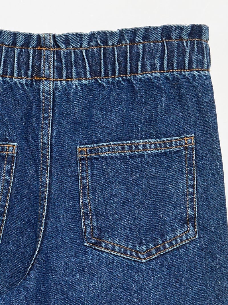 Pantalon large en denim Bleu - Kiabi
