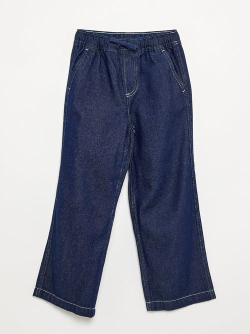 Pantalon large en denim - Kiabi