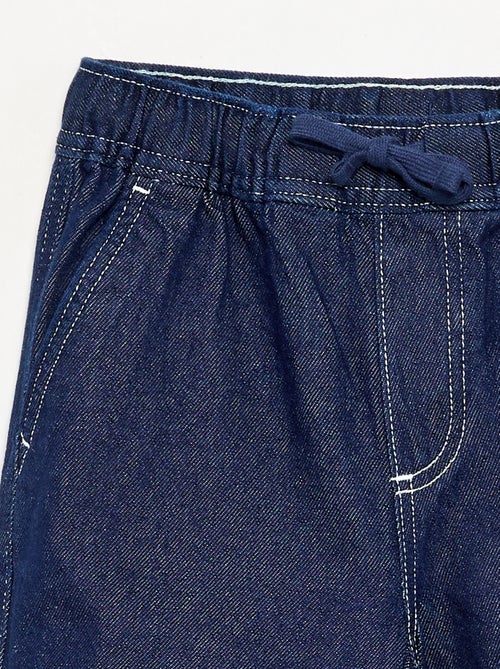 Pantalon large en denim - Kiabi