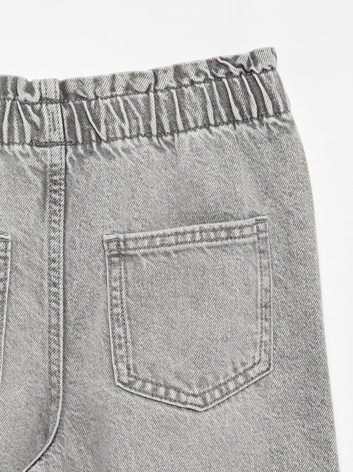 Pantalon large en denim - Kiabi Pantalon large en denim - Kiabi