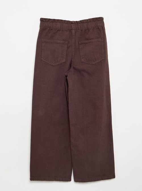Pantalon large en denim - Kiabi