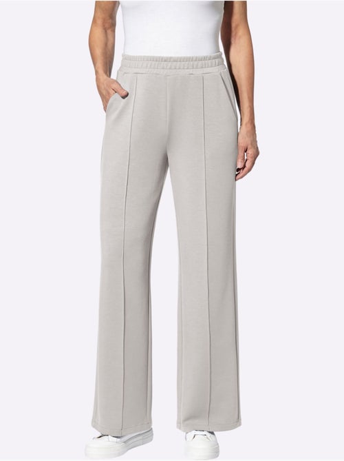 Pantalon large en jersey avec ceinture élastique et poches - taille standard - witt - Kiabi Pantalon large en jersey avec ceinture élastique et poches - taille standard - witt - Kiabi