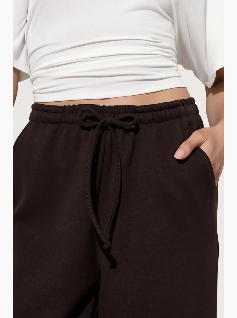 Pantalon large en jersey busem Noir - Kiabi