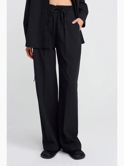 Pantalon large en jersey dilvin - Kiabi
