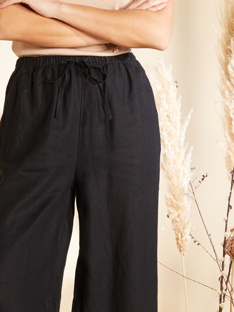 Pantalon Large En Laine Verte Sintesis, Taille 38, Neuf Sans étiquettes - Style Chino Pour Femme