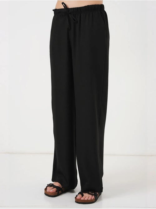 Pantalon large en lin bdart - Kiabi Pantalon large en lin bdart - Kiabi