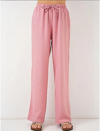 Pantalon large en lin bdart