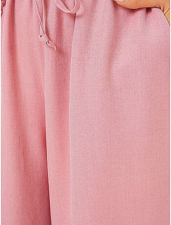 Pantalon large en lin bdart