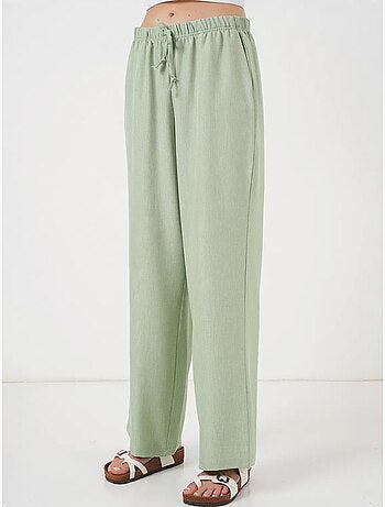 Pantalon large en lin bdart