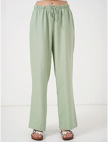 Pantalon large en lin bdart