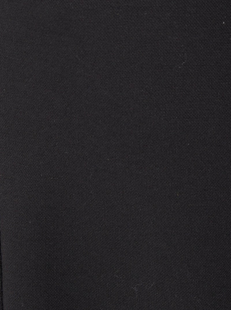 Pantalon large en maille - Damart Noir - Kiabi