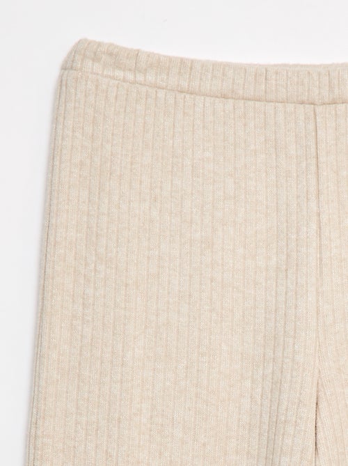 Pantalon large en maille - Kiabi