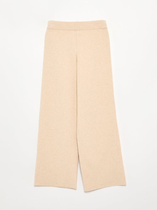 Pantalon large en maille compacte - Kiabi Pantalon large en maille compacte - Kiabi
