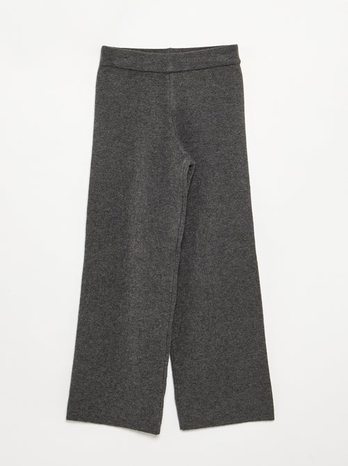 Pantalon large en maille compacte - Kiabi Pantalon large en maille compacte - Kiabi
