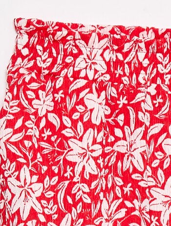 Pantalon large en maille crêpe