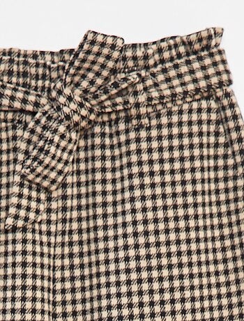 Pantalon large en maille Milano avec ceinture à nouer