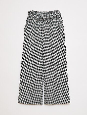 Pantalon large en maille Milano avec ceinture à nouer
