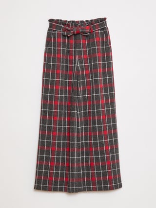 Pantalon large en maille Milano avec ceinture à nouer