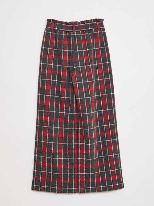 Pantalon large en maille Milano avec ceinture à nouer - Kiabi