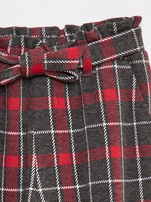 Pantalon large en maille Milano avec ceinture à nouer - Kiabi