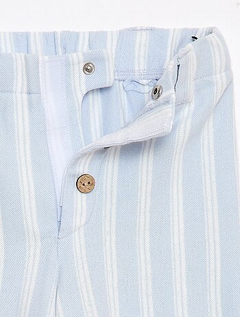 Pantalon large en maille piquée - collection facile à enfiler