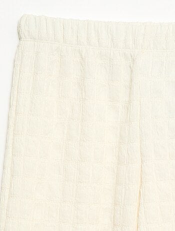 Pantalon large en maille stretch