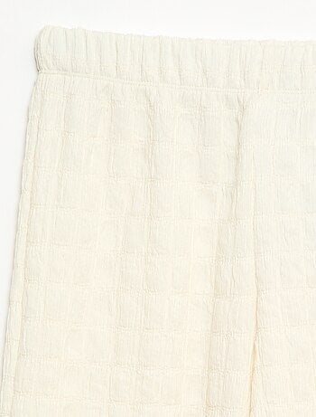 Pantalon large en maille stretch