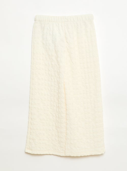 Pantalon large en maille stretch - Kiabi