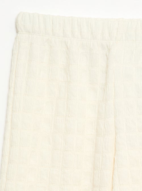 Pantalon large en maille stretch - Kiabi