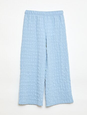 Pantalon large en maille stretch