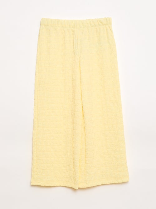 Pantalon large en maille stretch - Kiabi