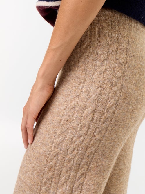 Pantalon large en maille tricot - Kiabi Pantalon large en maille tricot - Kiabi