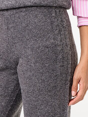 Pantalon large en maille tricot