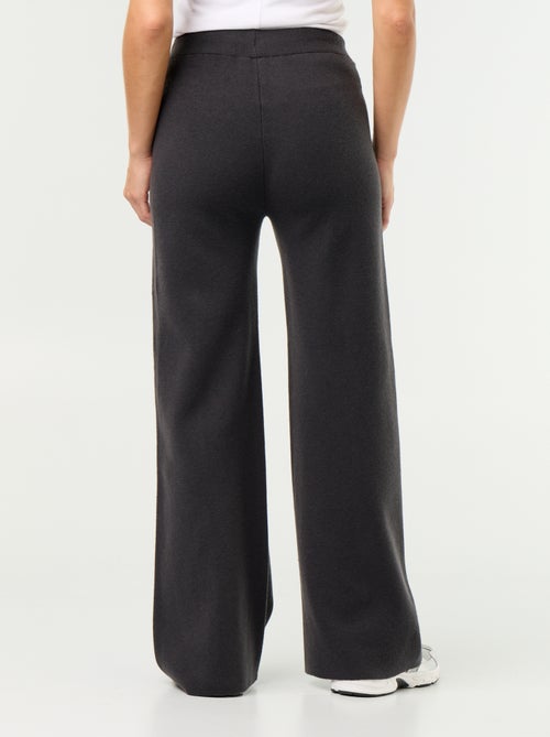 Pantalon large en maille tricot - Kiabi Pantalon large en maille tricot - Kiabi