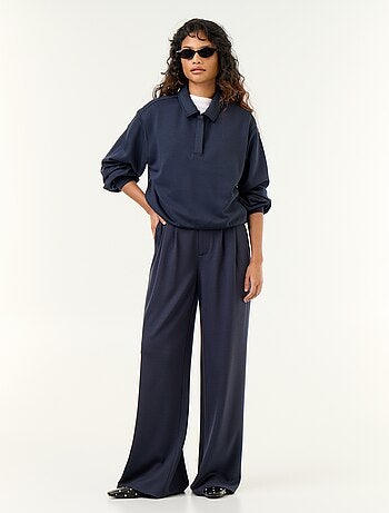 Pantalon large en matière douce