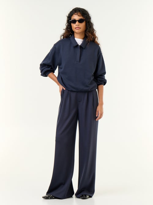 Pantalon large en matière douce - Kiabi Pantalon large en matière douce - Kiabi