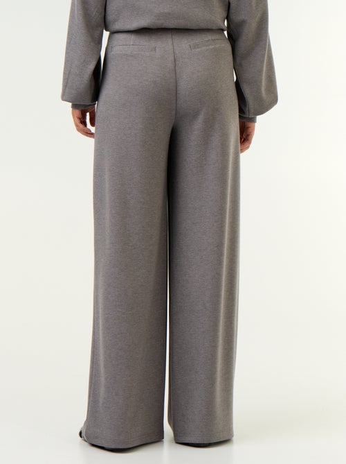Pantalon large en matière douce - Kiabi