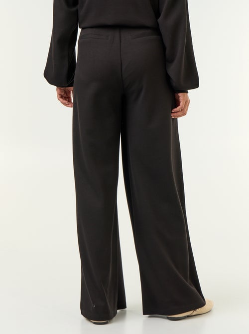 Pantalon large en matière douce - Kiabi