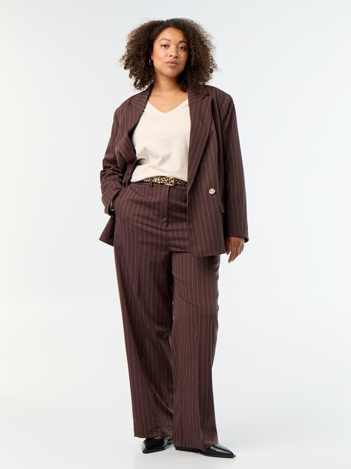 Pantalon large en matière fluide - Kiabi