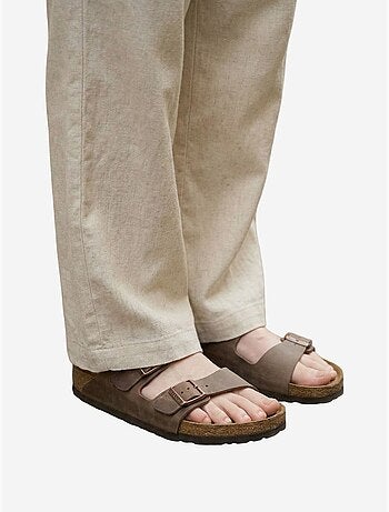 Pantalon large en mélange de lin pour femme my fashion
