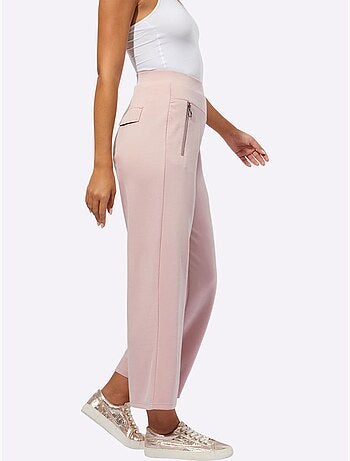 Pantalon large en mélange modal avec poche zippée devant - Taille standard - Helline