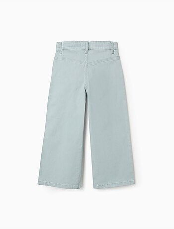 Pantalon large en sergé avec clous décoratifs