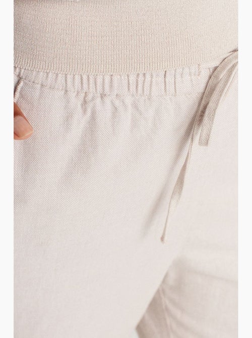 Pantalon large en tencel à taille coulissée dilvin - Kiabi Pantalon large en tencel à taille coulissée dilvin - Kiabi