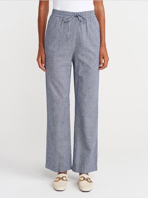 Pantalon large en tencel à taille coulissée dilvin - Kiabi Pantalon large en tencel à taille coulissée dilvin - Kiabi