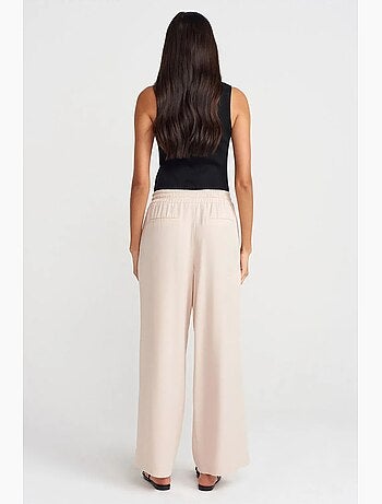 Pantalon large en tencel à taille coulissée dilvin