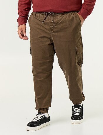 Pantalon large en twill