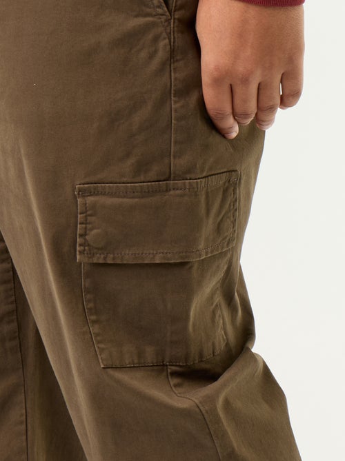 Pantalon large en twill - Kiabi