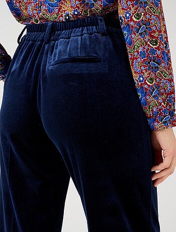 Pantalon large en velours - Damart