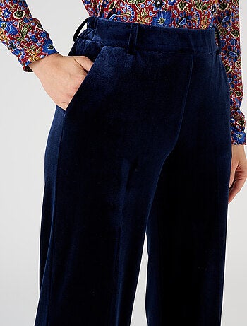 Pantalon large en velours - Damart